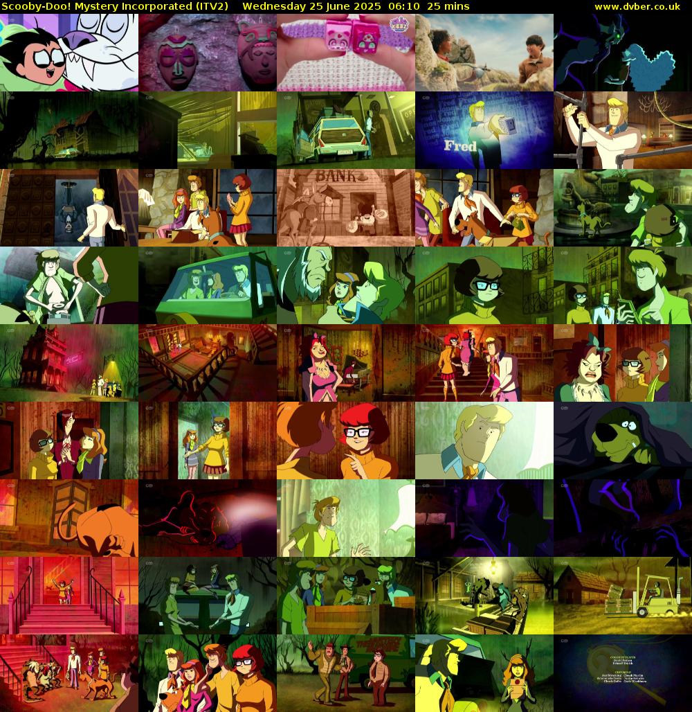 Scooby-Doo! Mystery Incorporated (ITV2) Wednesday 25 June 2025 06:10 - 06:35