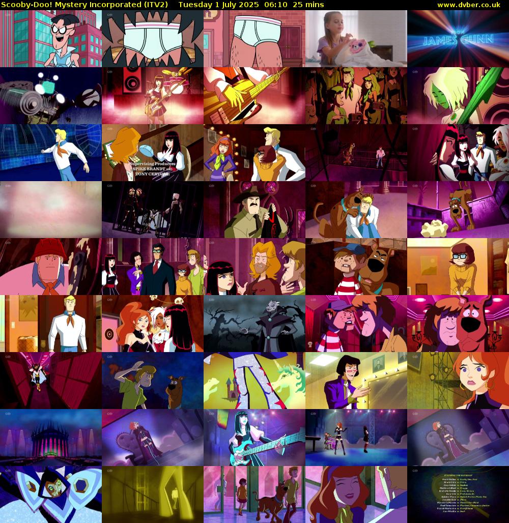 Scooby-Doo! Mystery Incorporated (ITV2) Tuesday 1 July 2025 06:10 - 06:35
