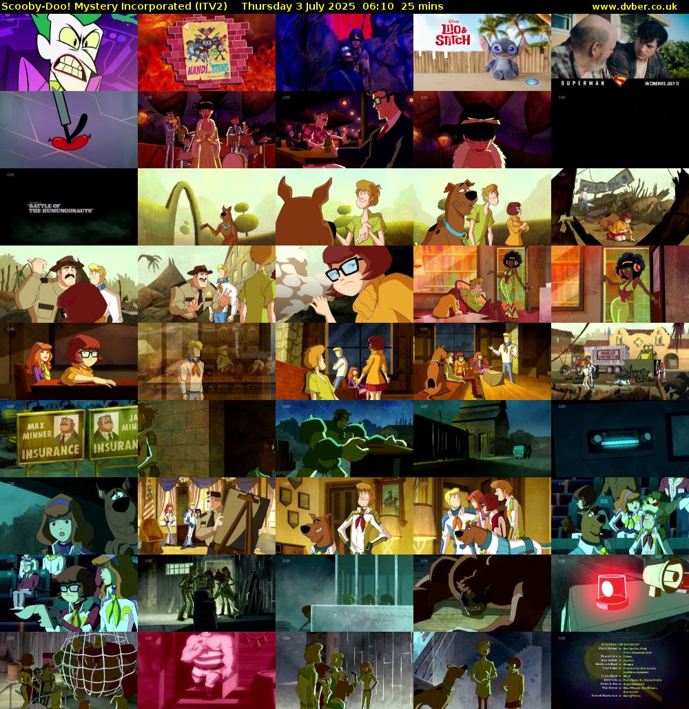 Scooby-Doo! Mystery Incorporated (ITV2) Thursday 3 July 2025 06:10 - 06:35
