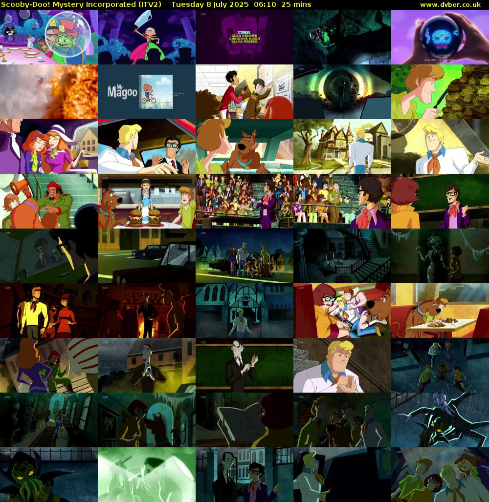 Scooby-Doo! Mystery Incorporated (ITV2) Tuesday 8 July 2025 06:10 - 06:35