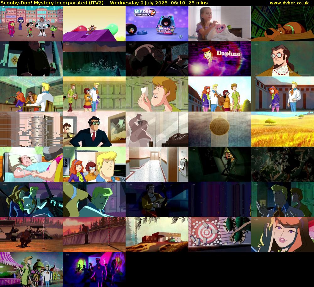 Scooby-Doo! Mystery Incorporated (ITV2) Wednesday 9 July 2025 06:10 - 06:35