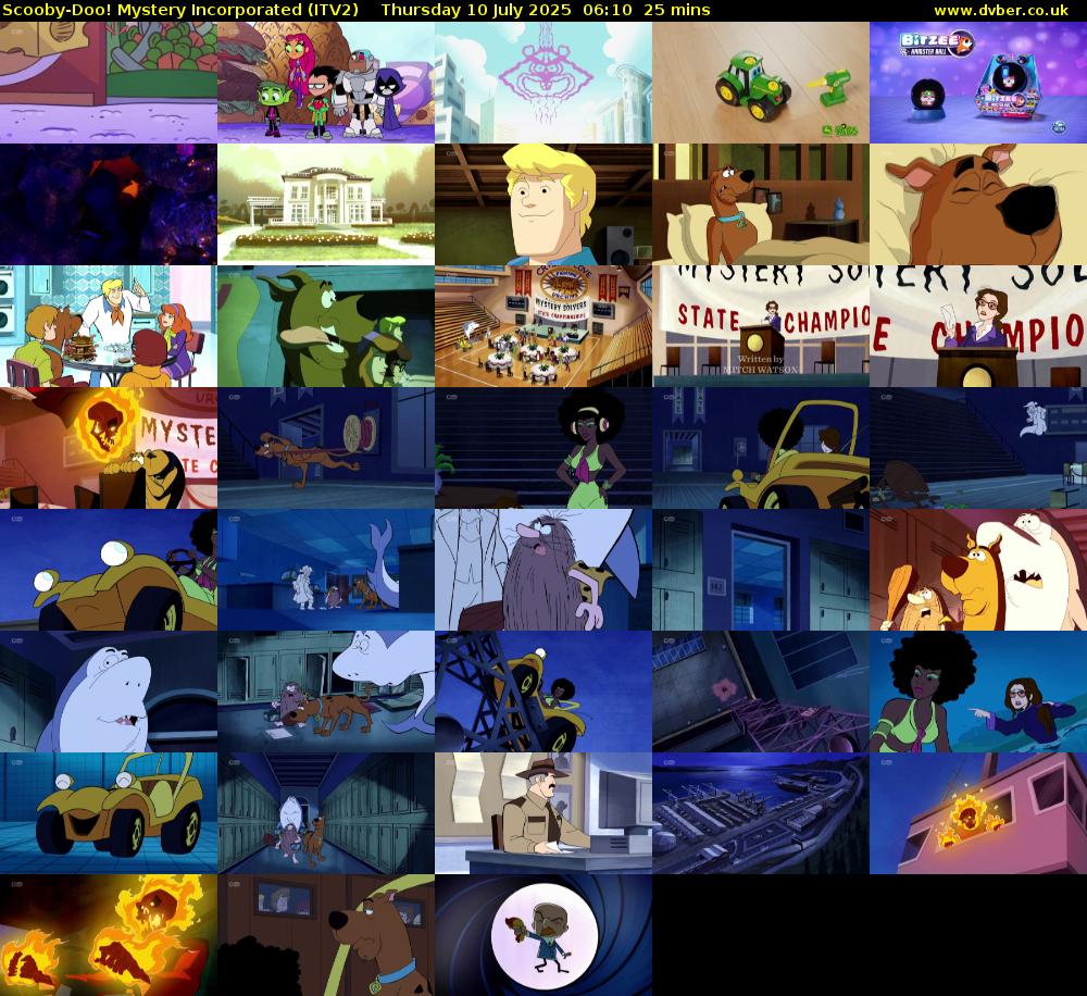 Scooby-Doo! Mystery Incorporated (ITV2) Thursday 10 July 2025 06:10 - 06:35