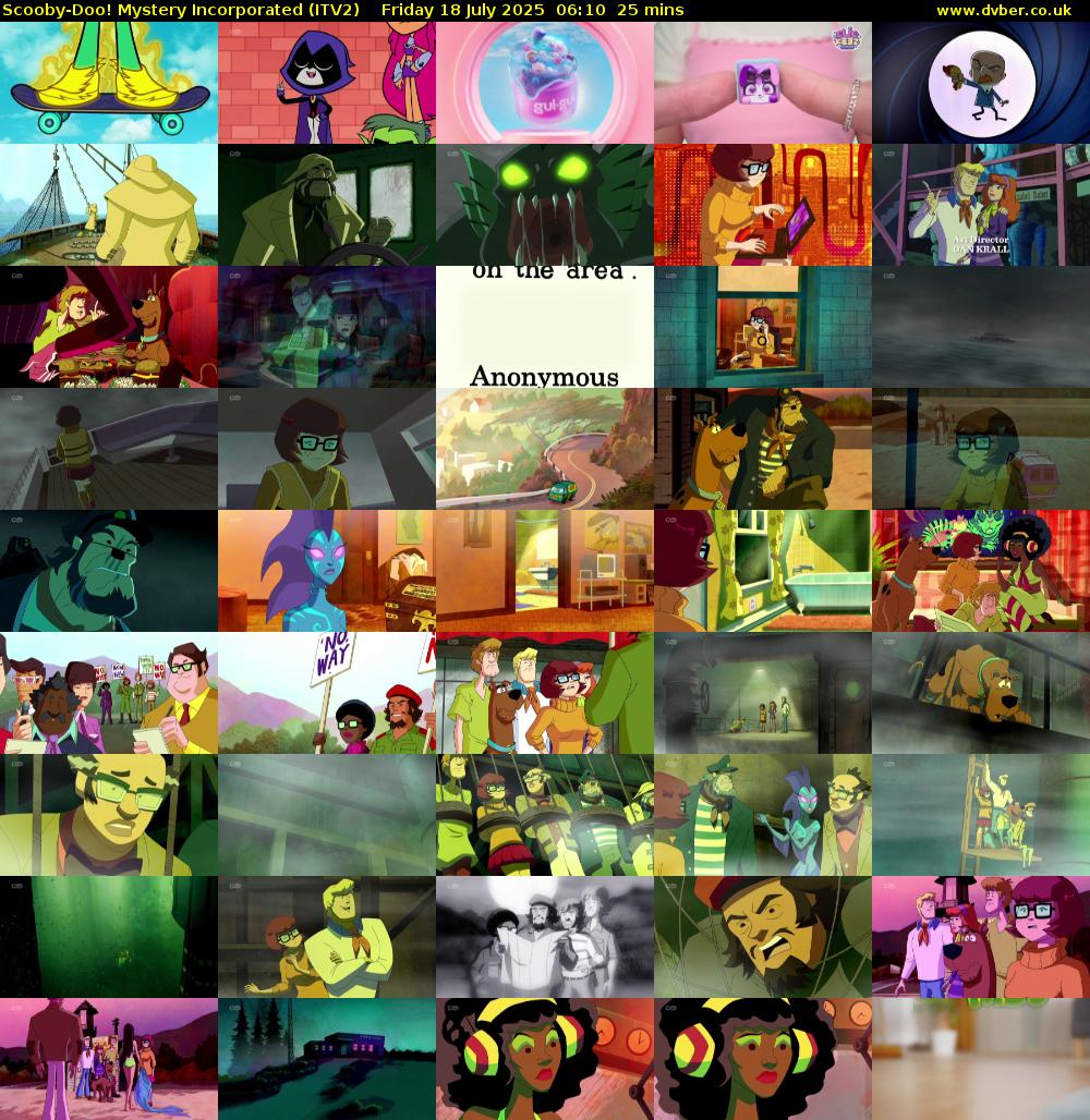 Scooby-Doo! Mystery Incorporated (ITV2) Friday 18 July 2025 06:10 - 06:35
