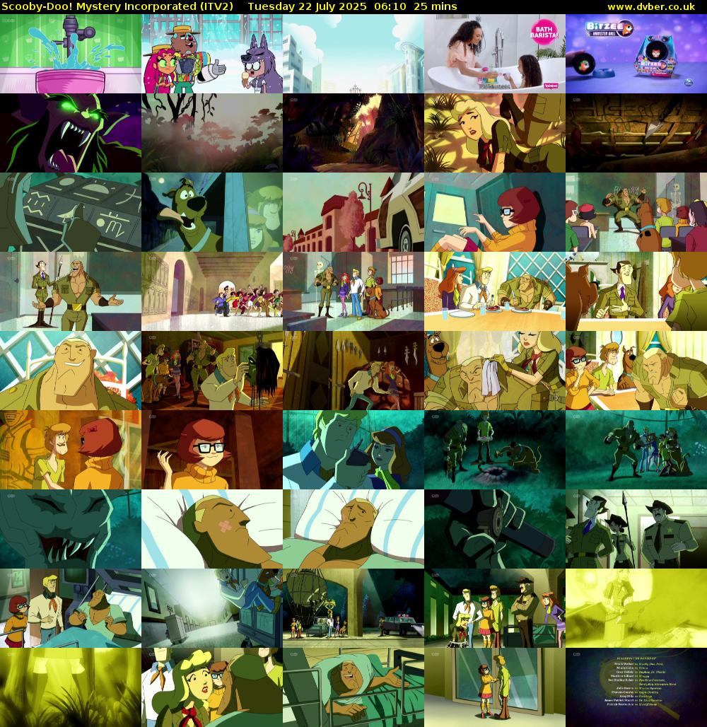 Scooby-Doo! Mystery Incorporated (ITV2) Tuesday 22 July 2025 06:10 - 06:35