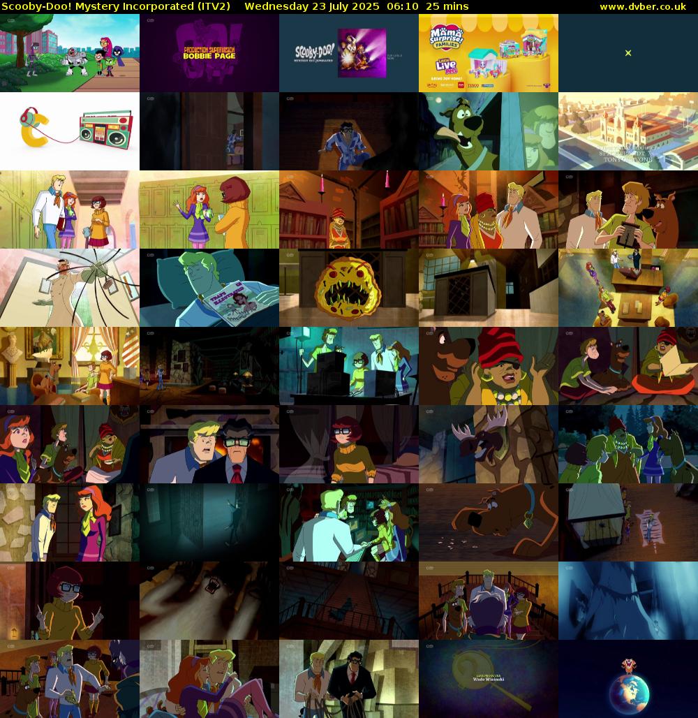 Scooby-Doo! Mystery Incorporated (ITV2) Wednesday 23 July 2025 06:10 - 06:35