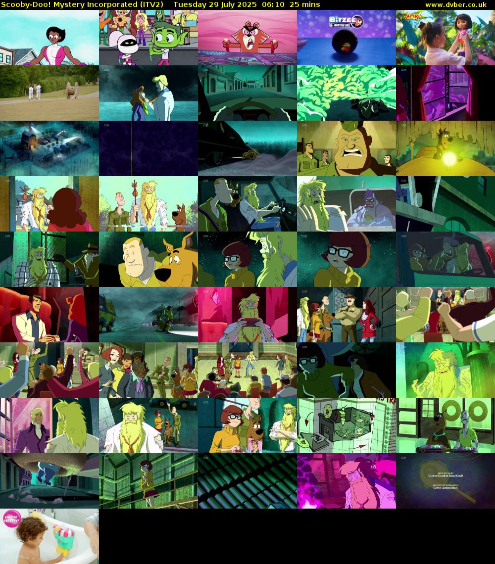 Scooby-Doo! Mystery Incorporated (ITV2) Tuesday 29 July 2025 06:10 - 06:35