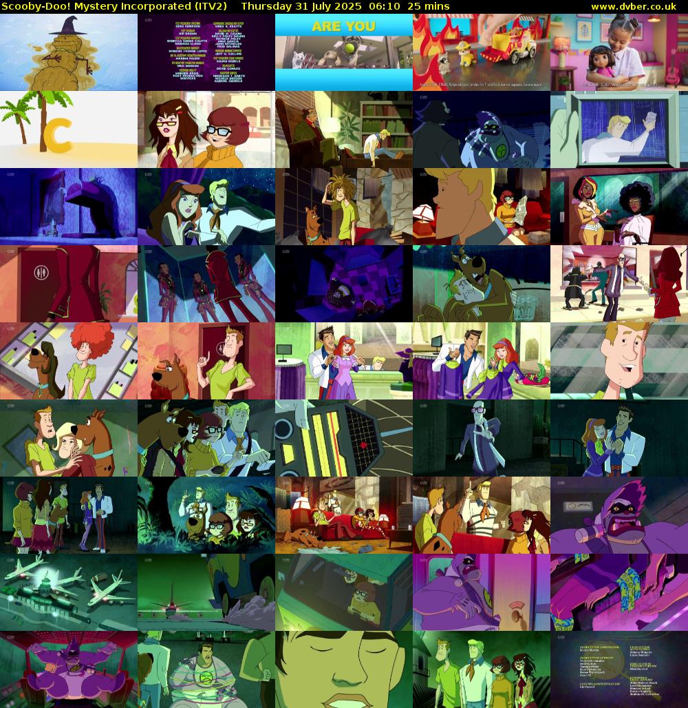 Scooby-Doo! Mystery Incorporated (ITV2) Thursday 31 July 2025 06:10 - 06:35