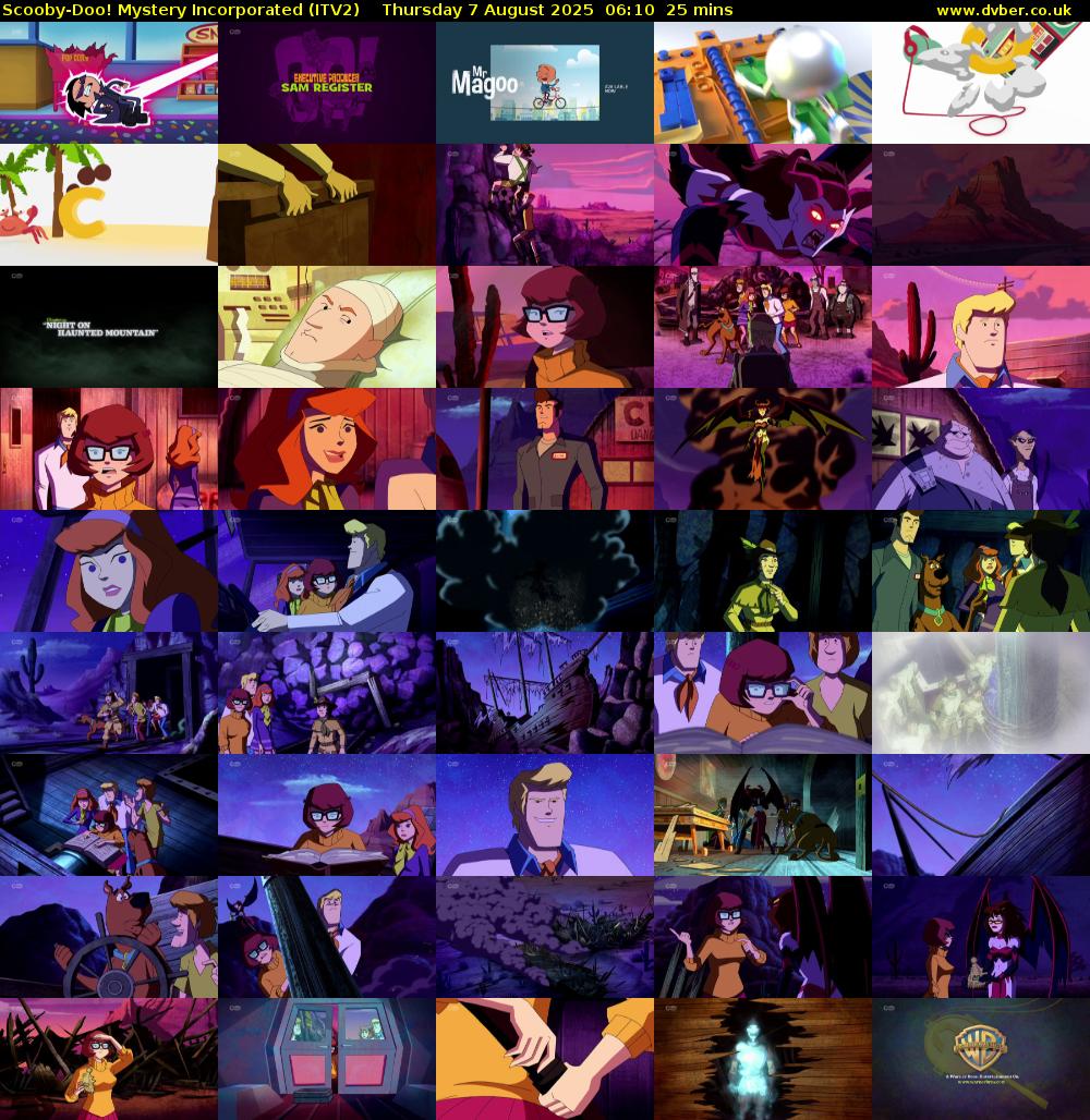 Scooby-Doo! Mystery Incorporated (ITV2) Thursday 7 August 2025 06:10 - 06:35