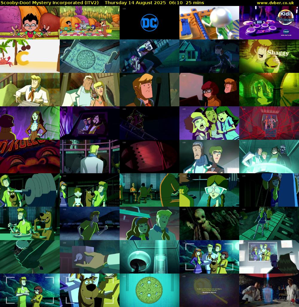 Scooby-Doo! Mystery Incorporated (ITV2) Thursday 14 August 2025 06:10 - 06:35