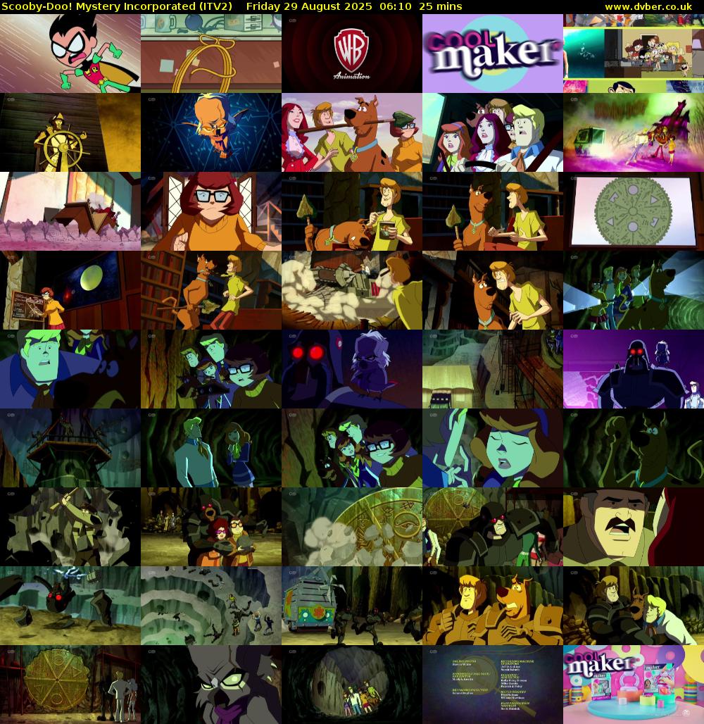 Scooby-Doo! Mystery Incorporated (ITV2) Friday 29 August 2025 06:10 - 06:35
