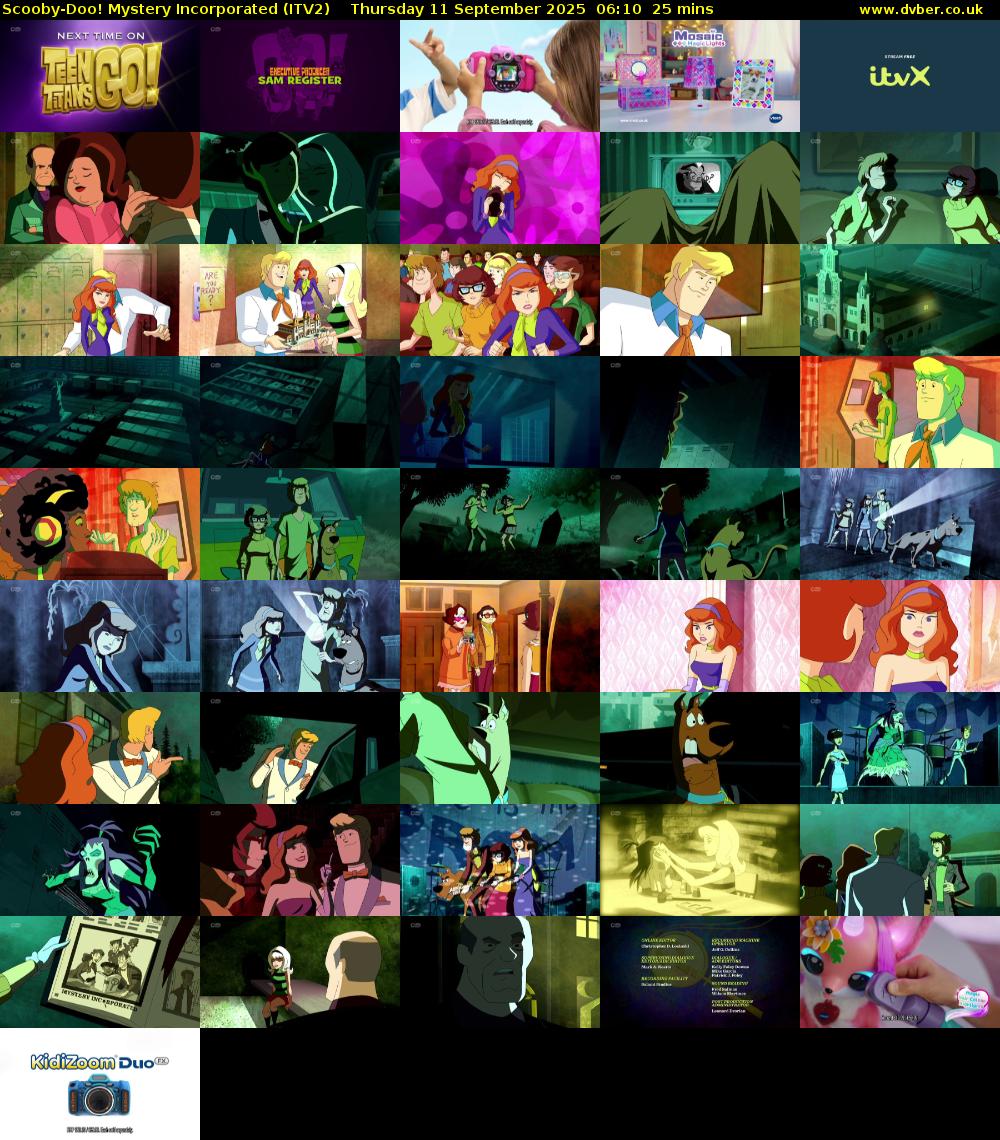 Scooby-Doo! Mystery Incorporated (ITV2) Thursday 11 September 2025 06:10 - 06:35