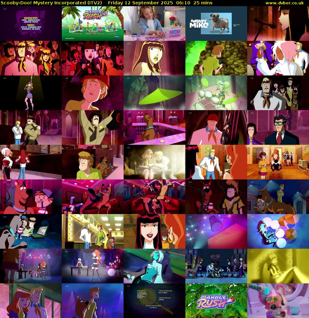 Scooby-Doo! Mystery Incorporated (ITV2) Friday 12 September 2025 06:10 - 06:35