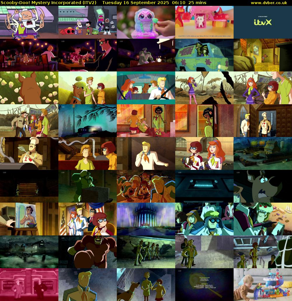 Scooby-Doo! Mystery Incorporated (ITV2) Tuesday 16 September 2025 06:10 - 06:35