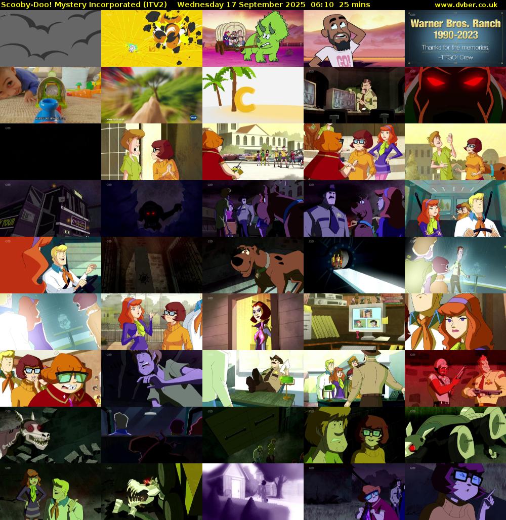 Scooby-Doo! Mystery Incorporated (ITV2) Wednesday 17 September 2025 06:10 - 06:35