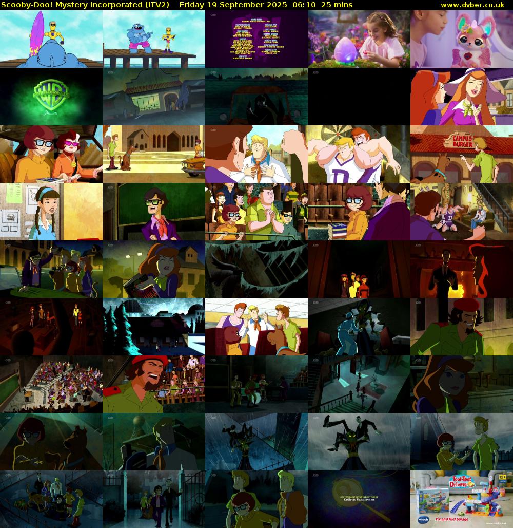 Scooby-Doo! Mystery Incorporated (ITV2) Friday 19 September 2025 06:10 - 06:35