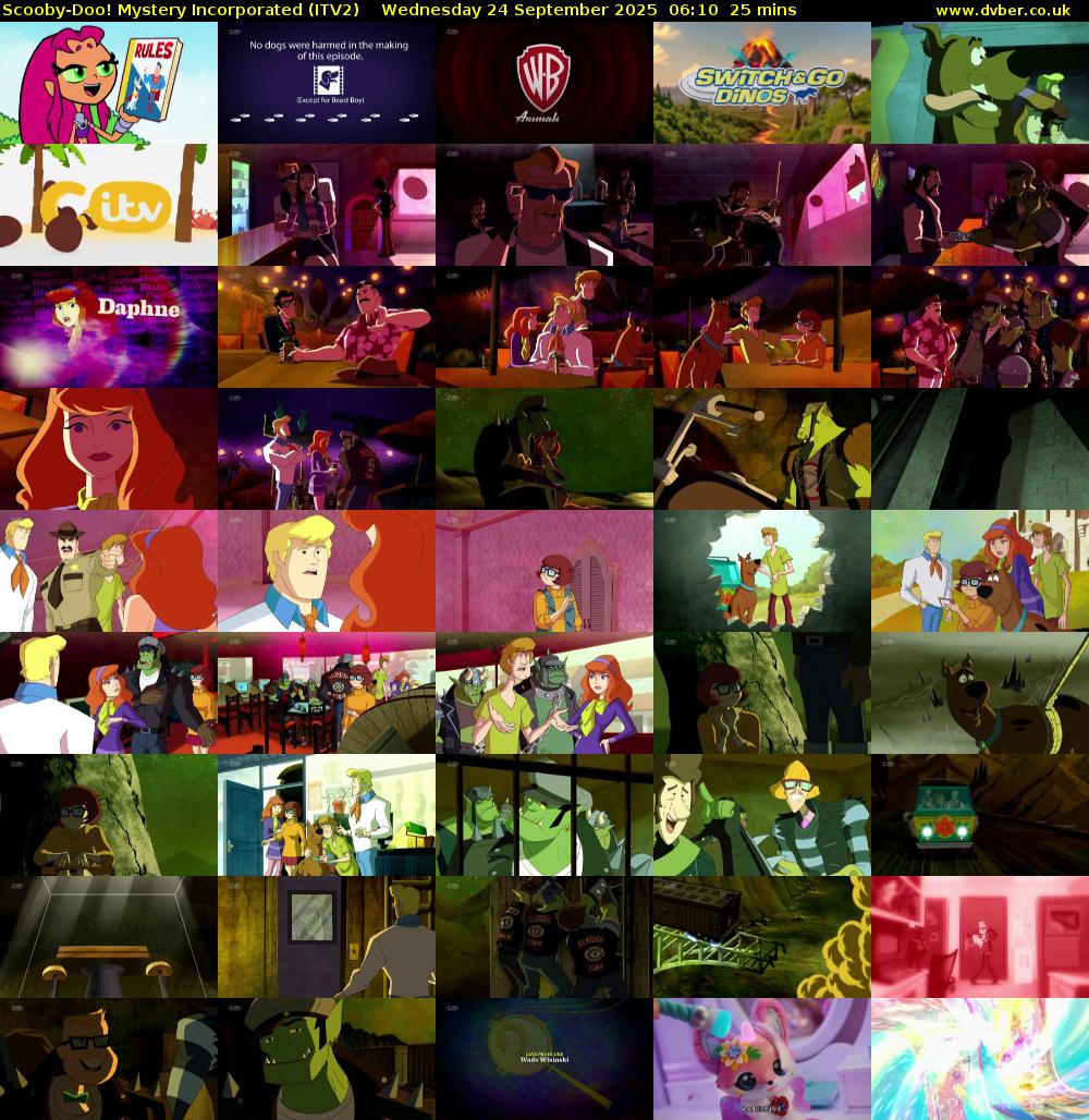 Scooby-Doo! Mystery Incorporated (ITV2) Wednesday 24 September 2025 06:10 - 06:35