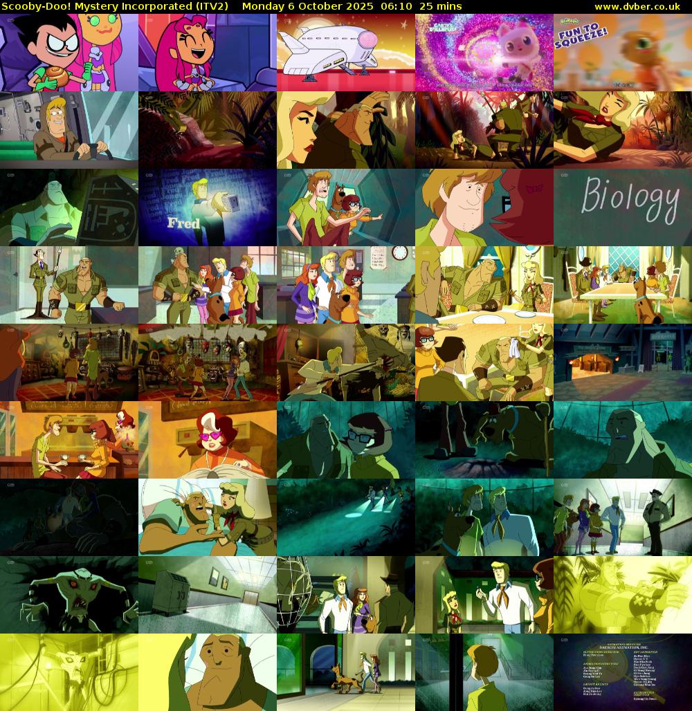 Scooby-Doo! Mystery Incorporated (ITV2) Monday 6 October 2025 06:10 - 06:35