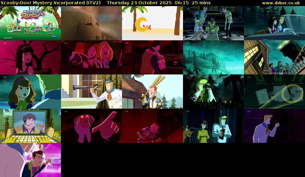 Scooby-Doo! Mystery Incorporated (ITV2) Thursday 23 October 2025 06:15 - 06:40
