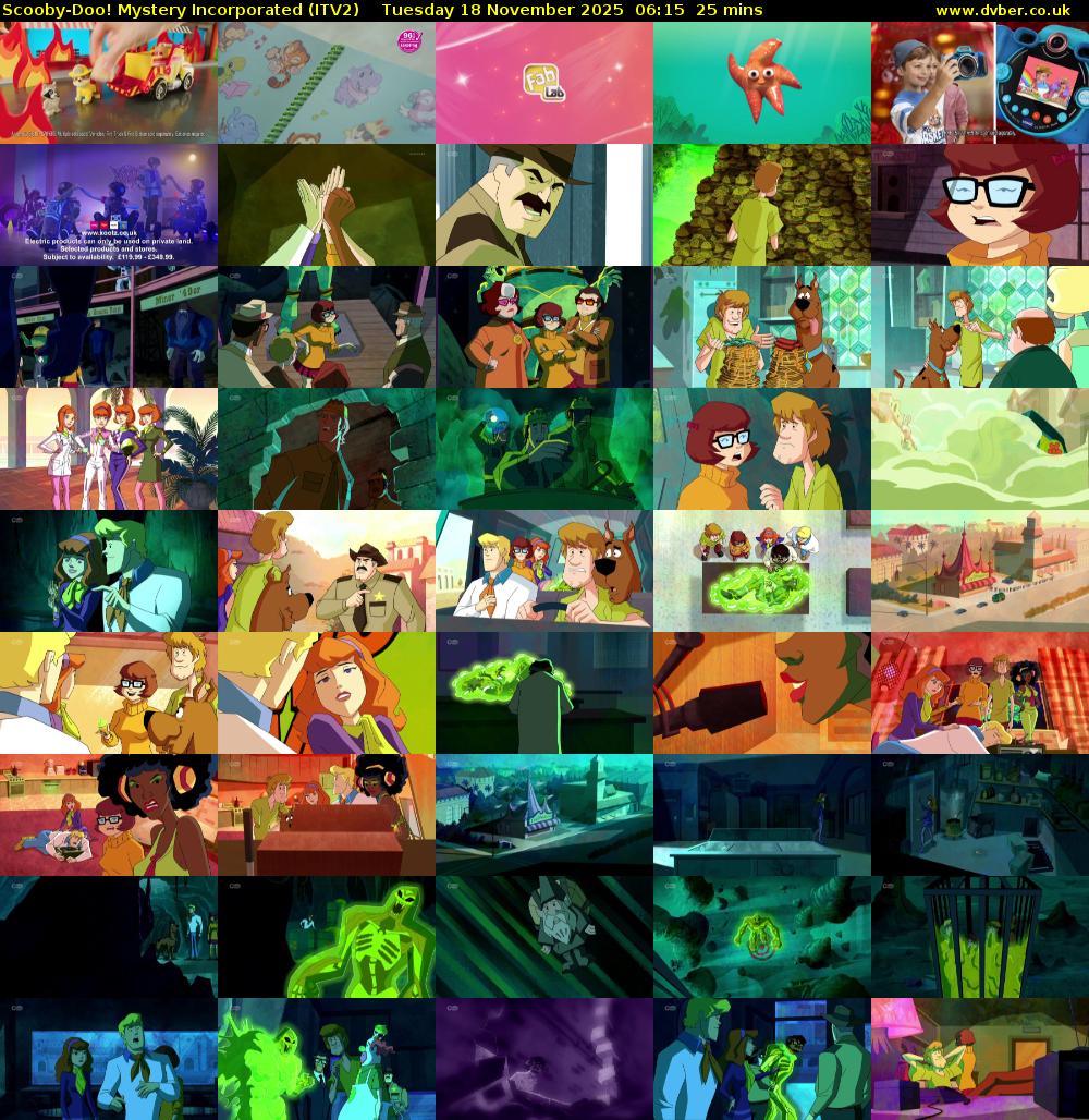 Scooby-Doo! Mystery Incorporated (ITV2) Tuesday 18 November 2025 06:15 - 06:40