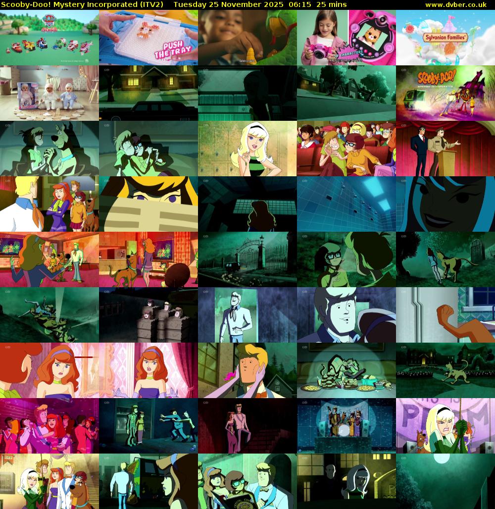 Scooby-Doo! Mystery Incorporated (ITV2) Tuesday 25 November 2025 06:15 - 06:40