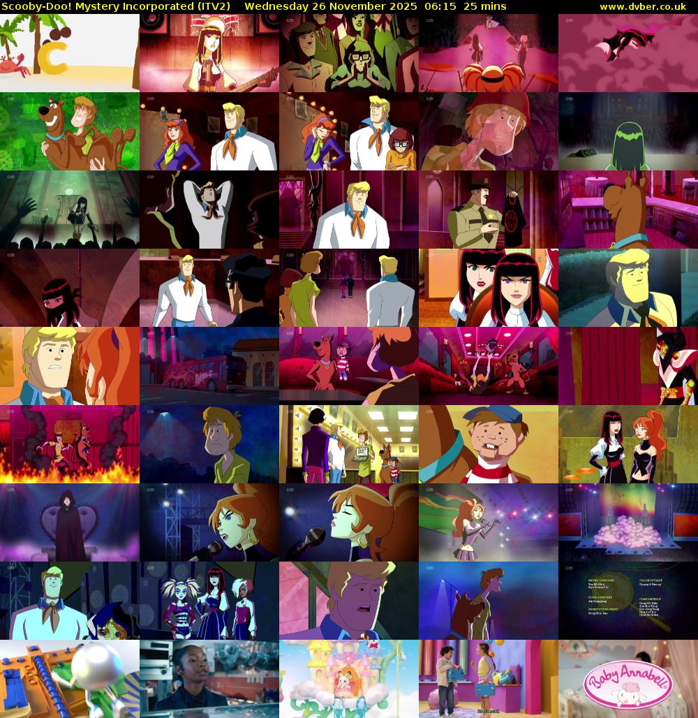 Scooby-Doo! Mystery Incorporated (ITV2) Wednesday 26 November 2025 06:15 - 06:40