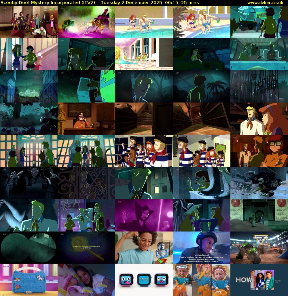 Scooby-Doo! Mystery Incorporated (ITV2) Tuesday 2 December 2025 06:15 - 06:40