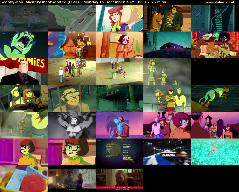 Scooby-Doo! Mystery Incorporated (ITV2) Monday 15 December 2025 06:15 - 06:40