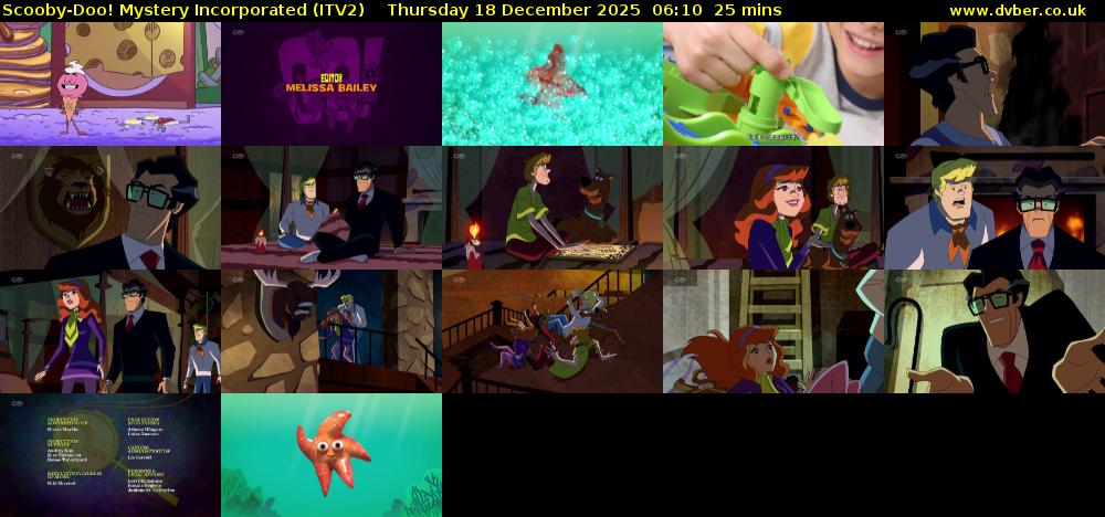 Scooby-Doo! Mystery Incorporated (ITV2) Thursday 18 December 2025 06:10 - 06:35