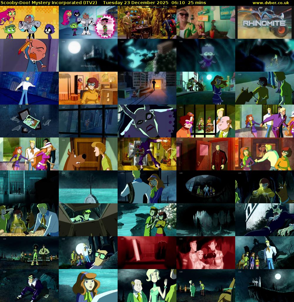 Scooby-Doo! Mystery Incorporated (ITV2) Tuesday 23 December 2025 06:10 - 06:35