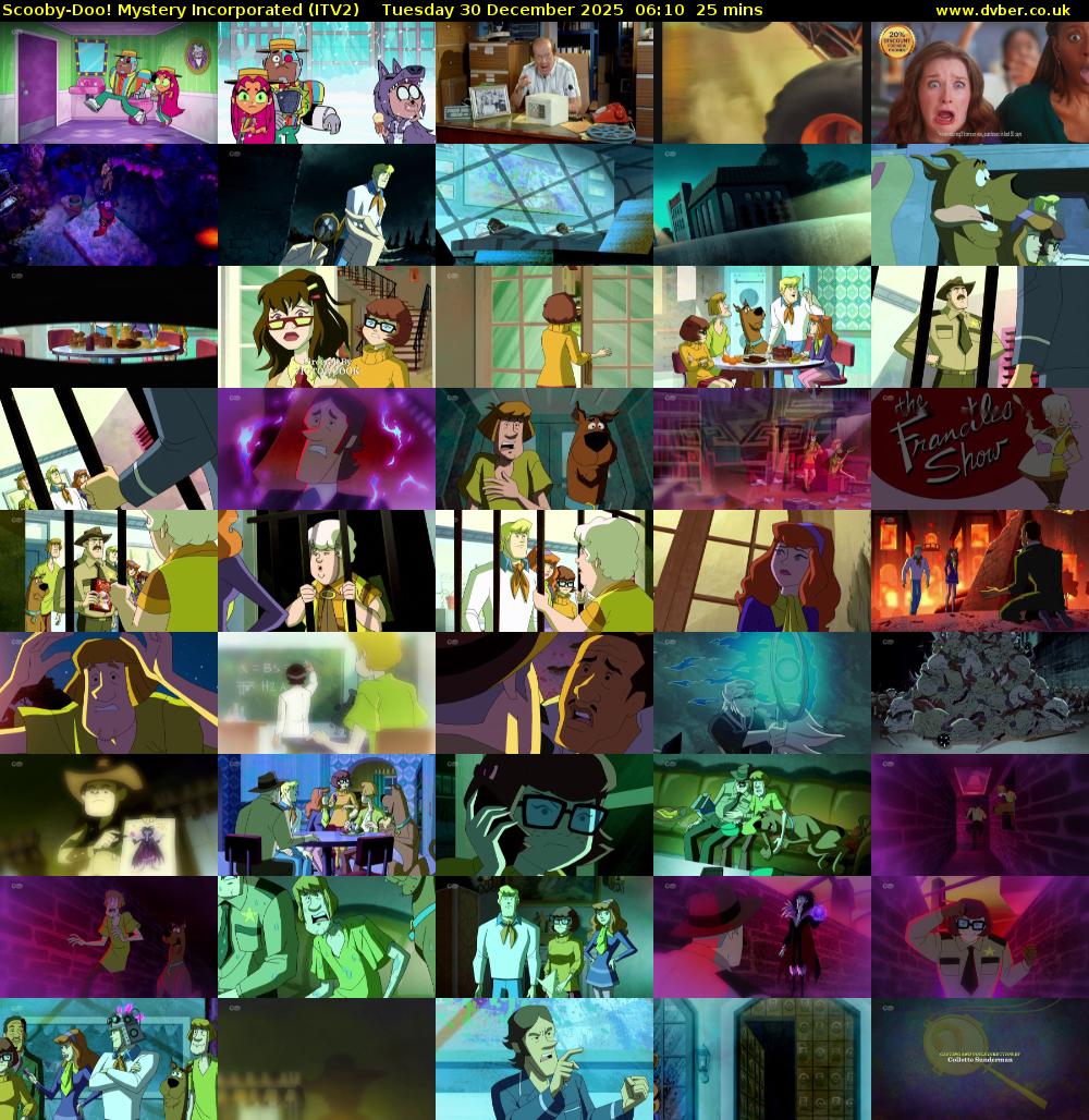 Scooby-Doo! Mystery Incorporated (ITV2) Tuesday 30 December 2025 06:10 - 06:35
