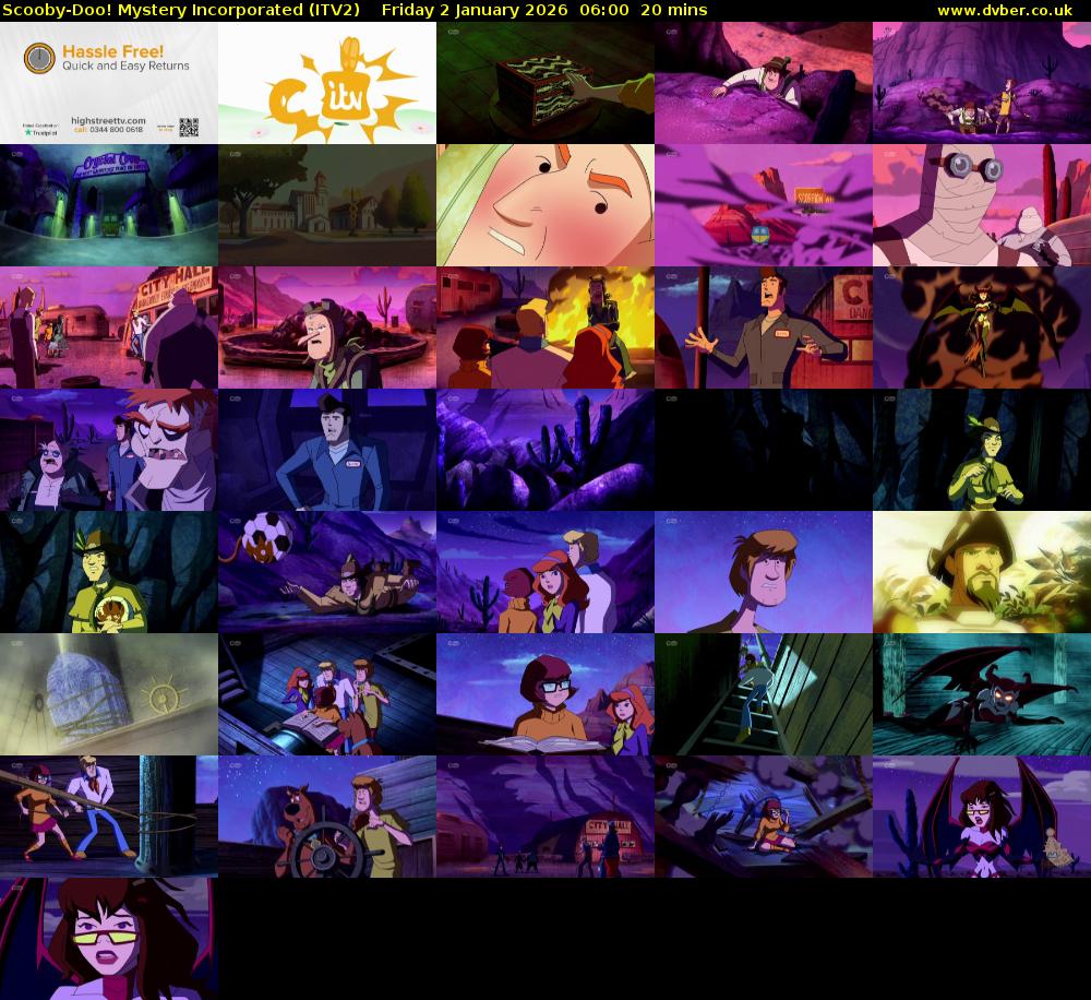 Scooby-Doo! Mystery Incorporated (ITV2) Friday 2 January 2026 06:00 - 06:20