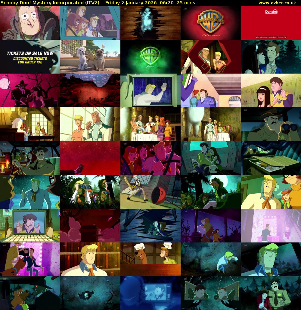 Scooby-Doo! Mystery Incorporated (ITV2) Friday 2 January 2026 06:20 - 06:45