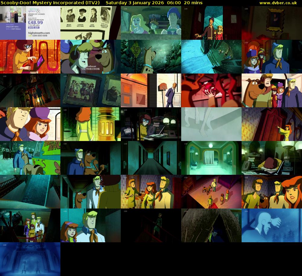 Scooby-Doo! Mystery Incorporated (ITV2) Saturday 3 January 2026 06:00 - 06:20