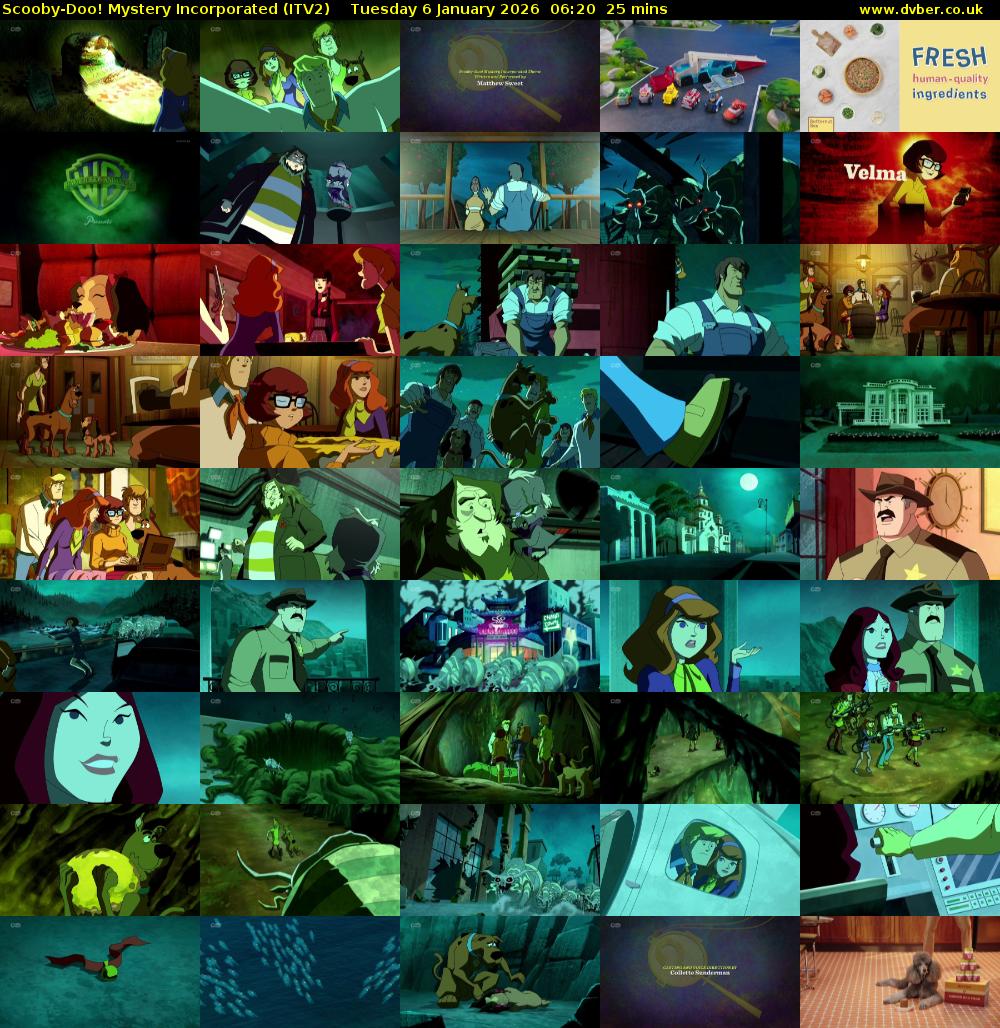 Scooby-Doo! Mystery Incorporated (ITV2) Tuesday 6 January 2026 06:20 - 06:45
