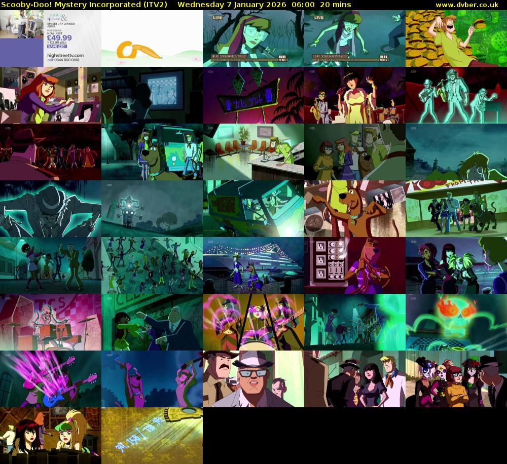 Scooby-Doo! Mystery Incorporated (ITV2) Wednesday 7 January 2026 06:00 - 06:20