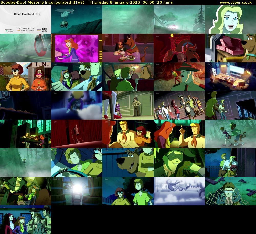 Scooby-Doo! Mystery Incorporated (ITV2) Thursday 8 January 2026 06:00 - 06:20