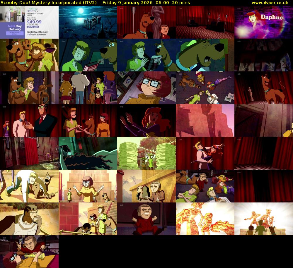 Scooby-Doo! Mystery Incorporated (ITV2) Friday 9 January 2026 06:00 - 06:20