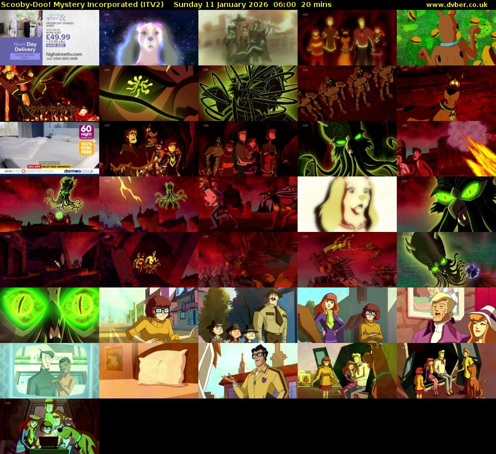 Scooby-Doo! Mystery Incorporated (ITV2) Sunday 11 January 2026 06:00 - 06:20