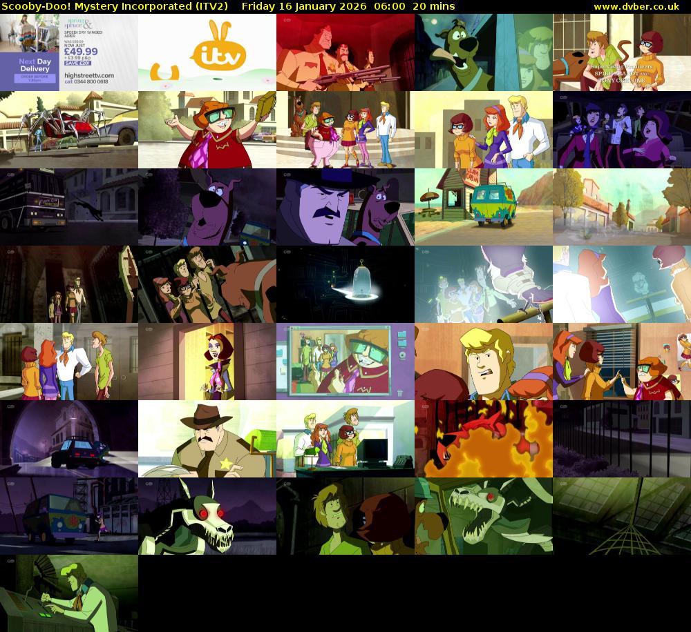 Scooby-Doo! Mystery Incorporated (ITV2) Friday 16 January 2026 06:00 - 06:20