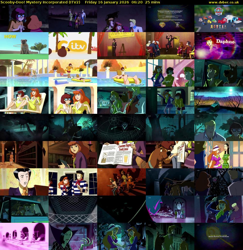 Scooby-Doo! Mystery Incorporated (ITV2) Friday 16 January 2026 06:20 - 06:45