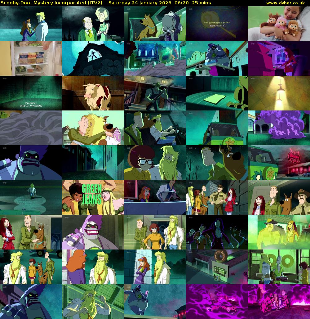 Scooby-Doo! Mystery Incorporated (ITV2) Saturday 24 January 2026 06:20 - 06:45