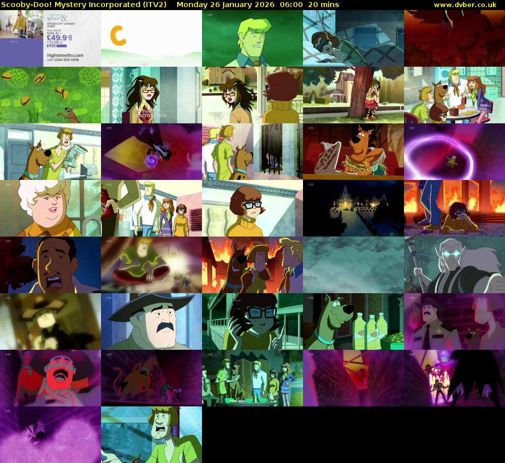 Scooby-Doo! Mystery Incorporated (ITV2) Monday 26 January 2026 06:00 - 06:20