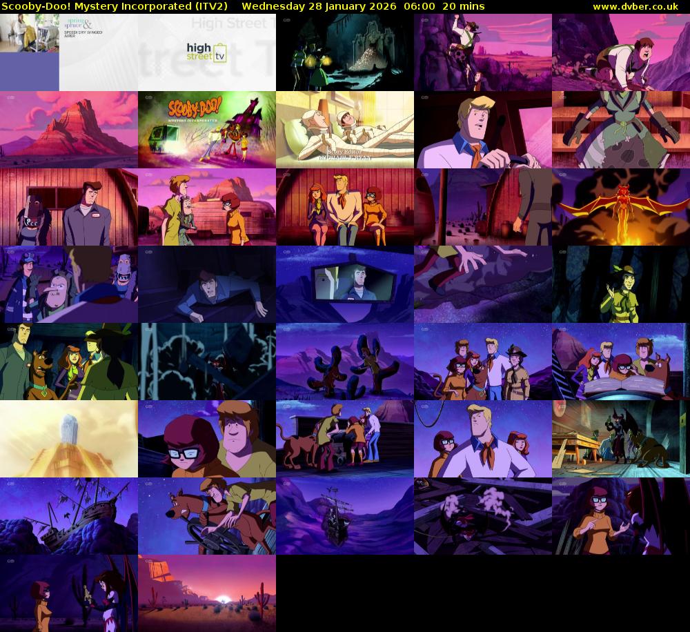 Scooby-Doo! Mystery Incorporated (ITV2) Wednesday 28 January 2026 06:00 - 06:20
