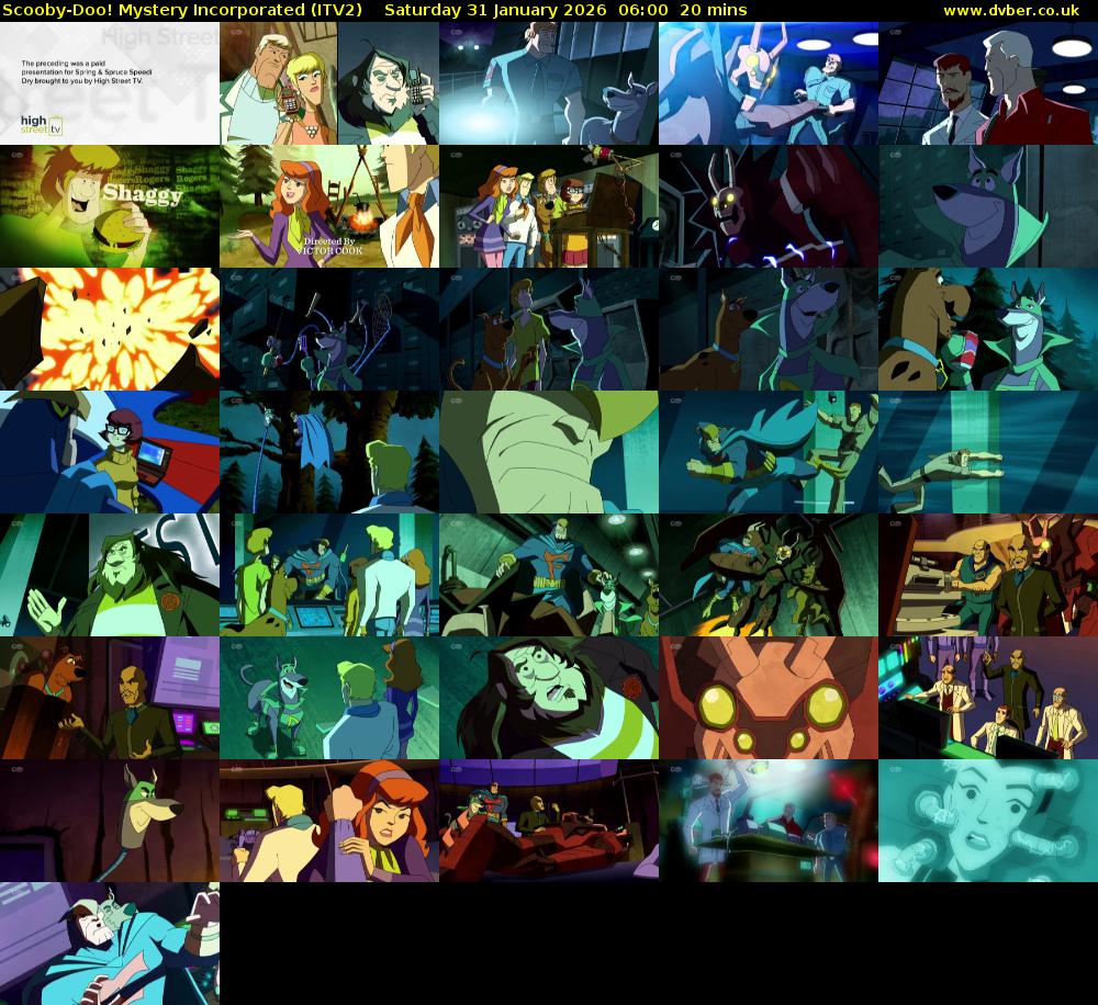 Scooby-Doo! Mystery Incorporated (ITV2) Saturday 31 January 2026 06:00 - 06:20