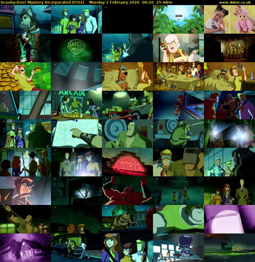 Scooby-Doo! Mystery Incorporated (ITV2) Monday 2 February 2026 06:20 - 06:45