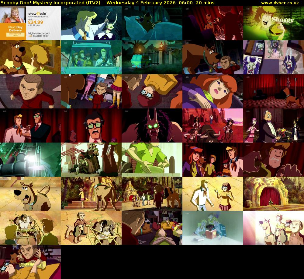 Scooby-Doo! Mystery Incorporated (ITV2) Wednesday 4 February 2026 06:00 - 06:20