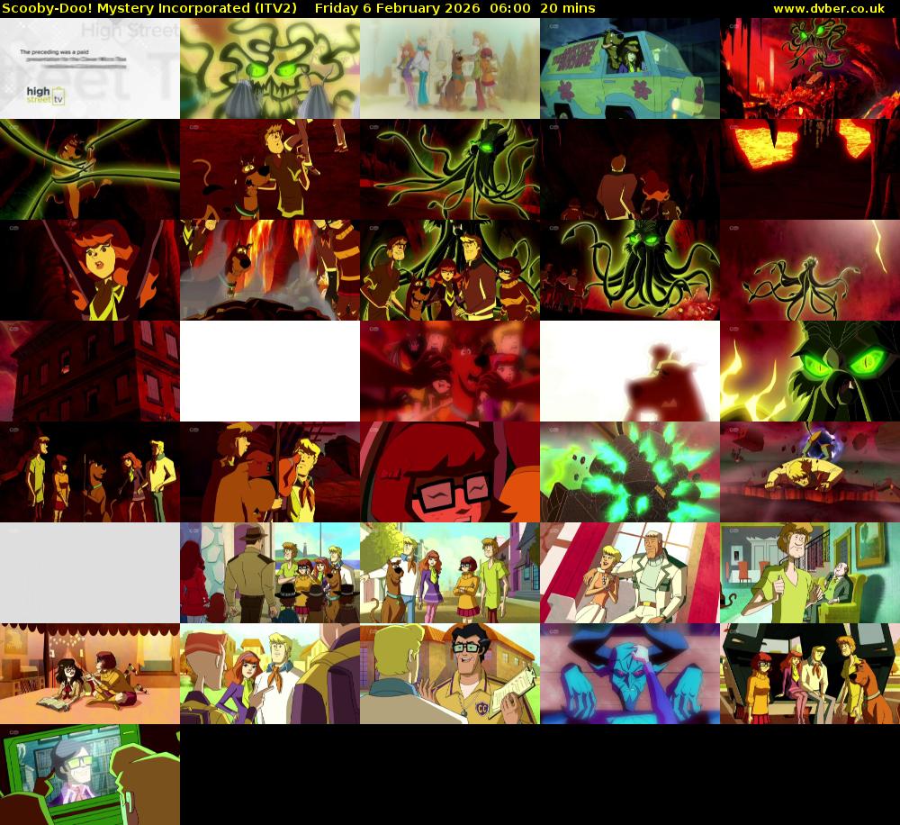 Scooby-Doo! Mystery Incorporated (ITV2) Friday 6 February 2026 06:00 - 06:20
