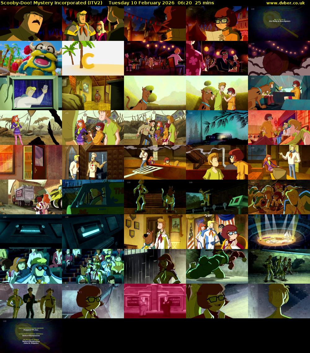 Scooby-Doo! Mystery Incorporated (ITV2) Tuesday 10 February 2026 06:20 - 06:45