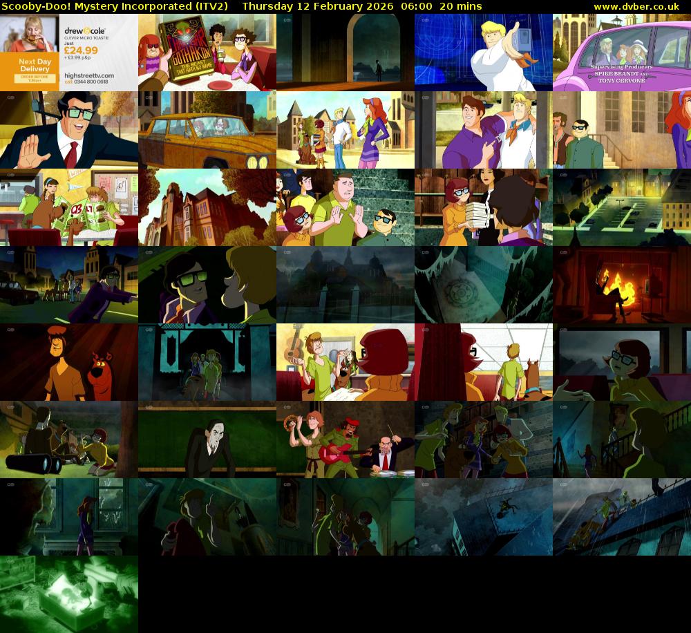 Scooby-Doo! Mystery Incorporated (ITV2) Thursday 12 February 2026 06:00 - 06:20
