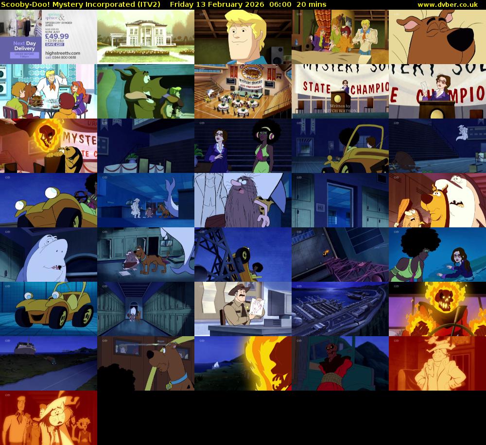 Scooby-Doo! Mystery Incorporated (ITV2) Friday 13 February 2026 06:00 - 06:20